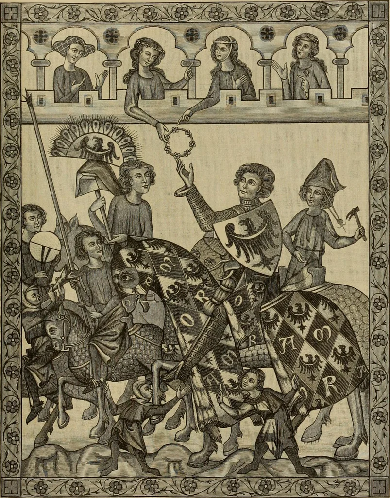 An illustration from Geschichte der deutschen Malerei, 1889, leaf 229