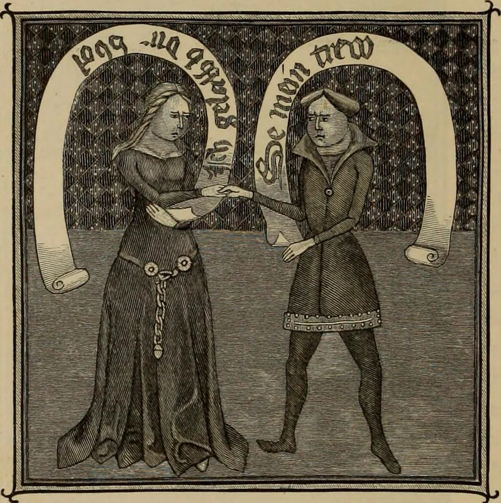 An illustration from Geschichte der deutschen Malerei, 1889, leaf 250