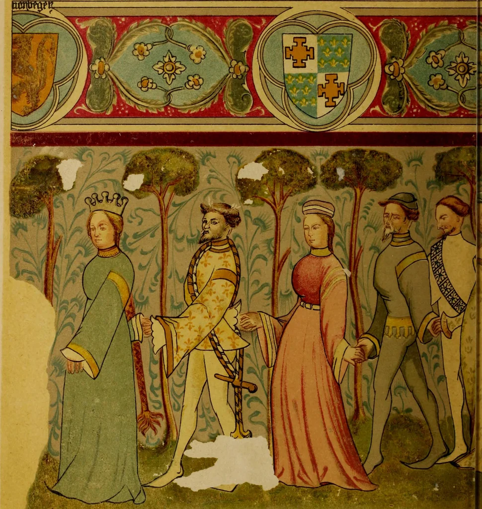 An illustration from Geschichte der deutschen Malerei, 1889, leaf 258