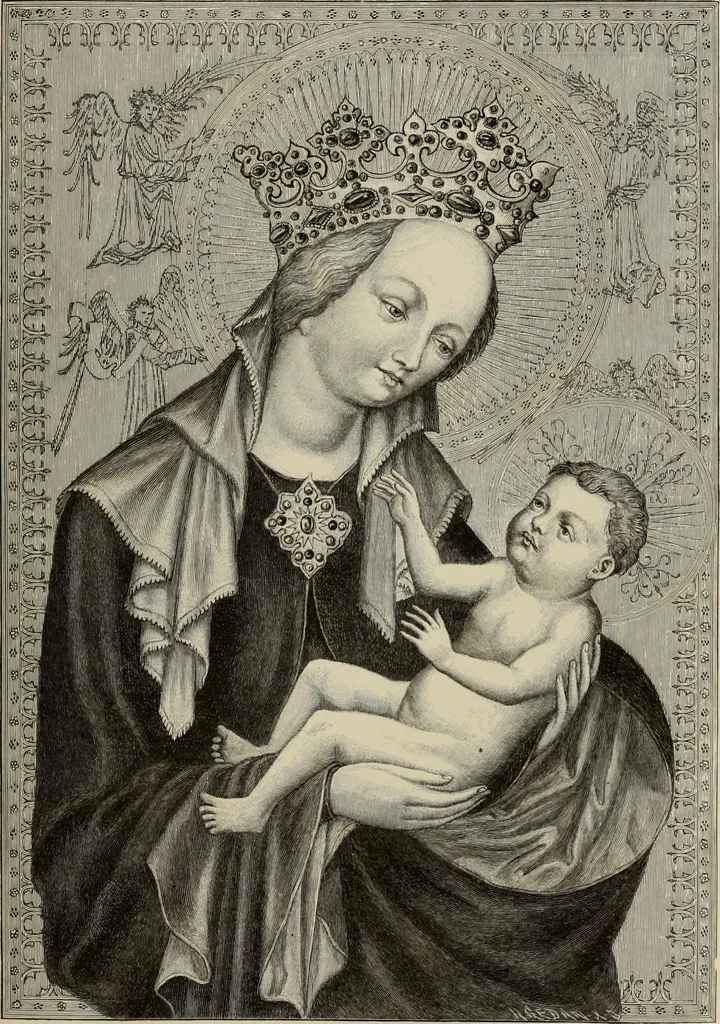 An illustration from Geschichte der deutschen Malerei, 1889, leaf 265