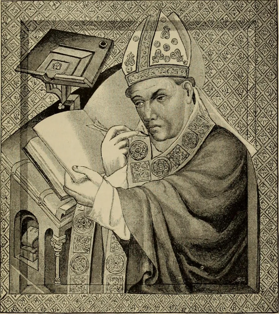An illustration from Geschichte der deutschen Malerei, 1889, leaf 267