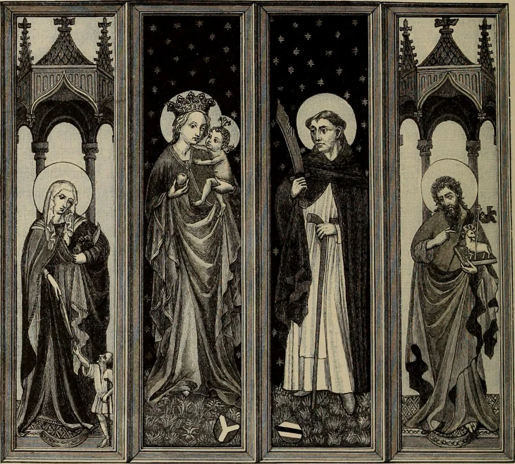 An illustration from Geschichte der deutschen Malerei, 1889, leaf 270