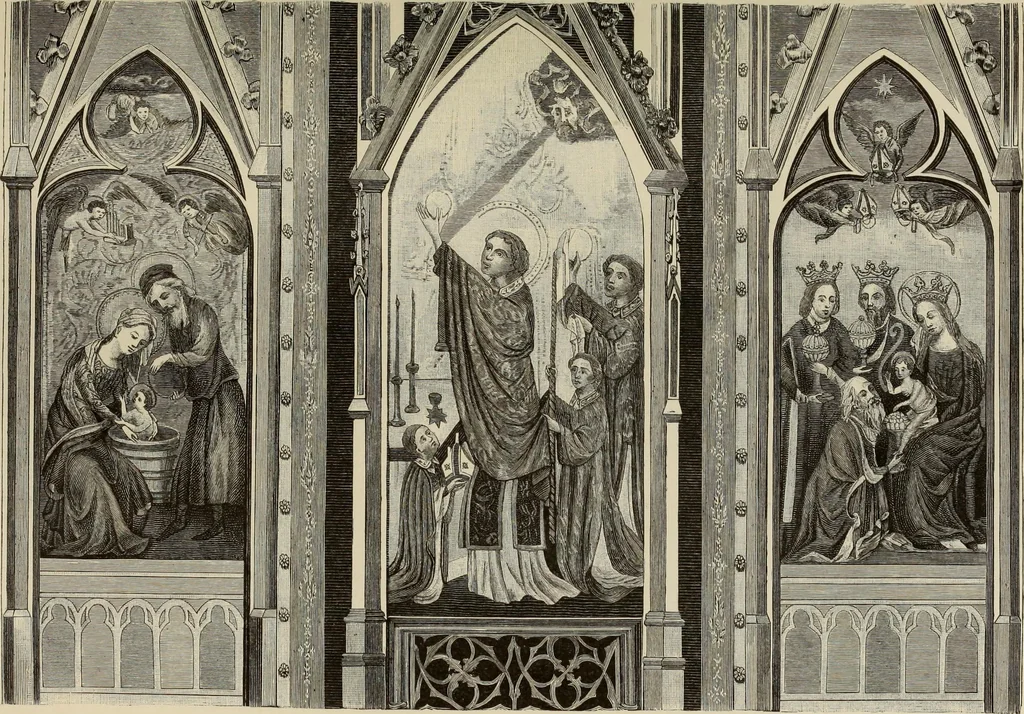 An illustration from Geschichte der deutschen Malerei, 1889, leaf 275