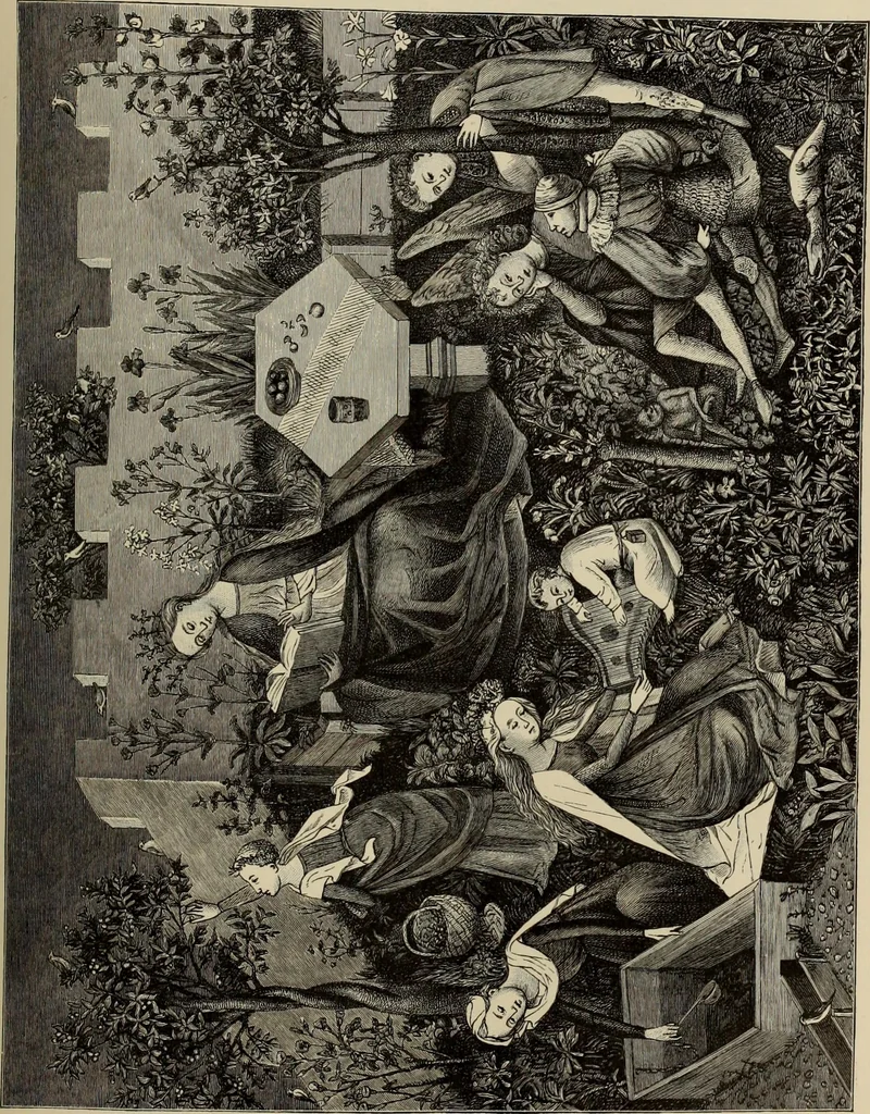 An illustration from Geschichte der deutschen Malerei, 1889, leaf 283