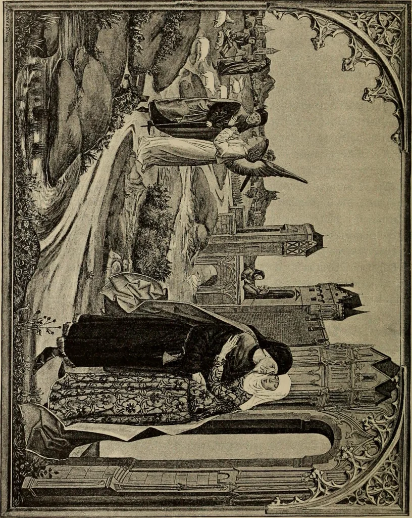An illustration from Geschichte der deutschen Malerei, 1889, leaf 316