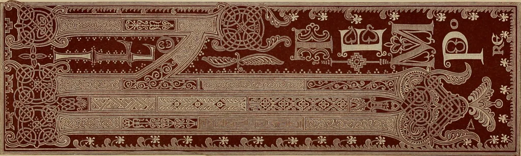 An illustration from Geschichte der deutschen Malerei, 1889, leaf 33