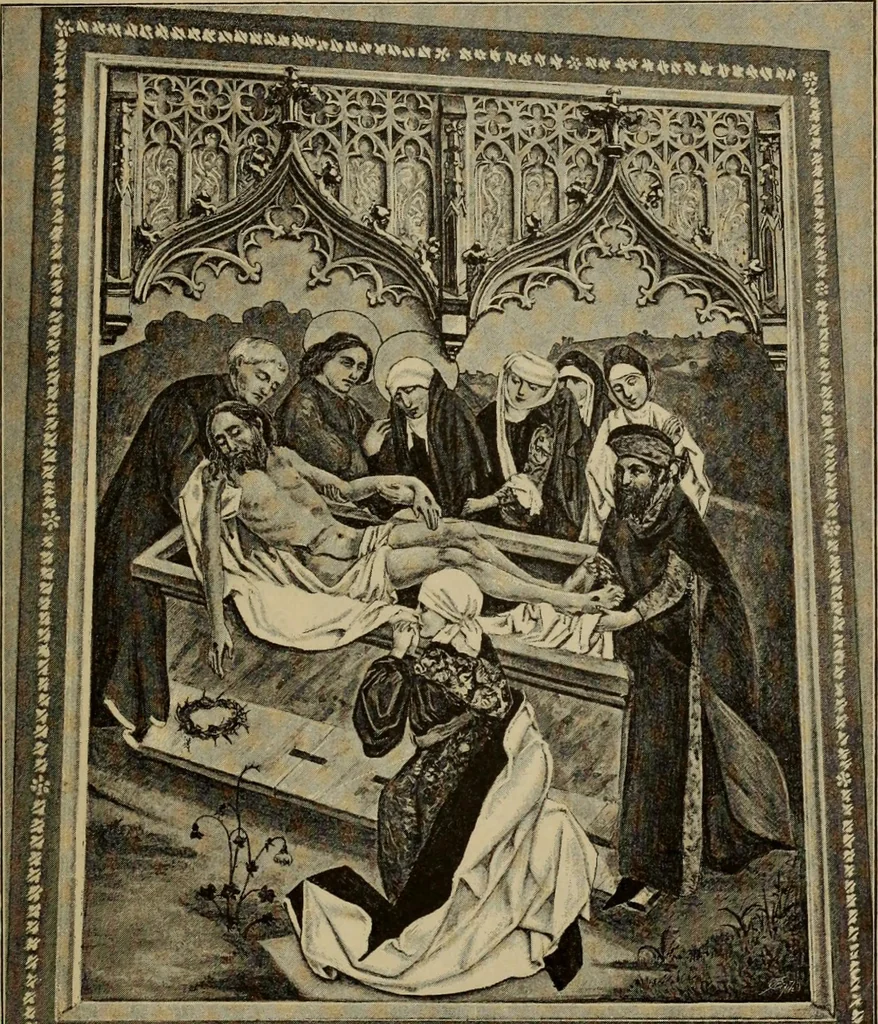 An illustration from Geschichte der deutschen Malerei, 1889, leaf 349