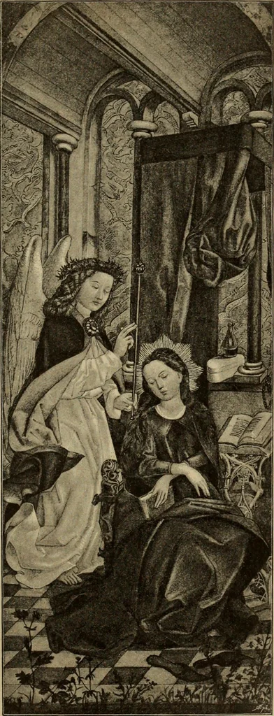 An illustration from Geschichte der deutschen Malerei, 1889, leaf 355