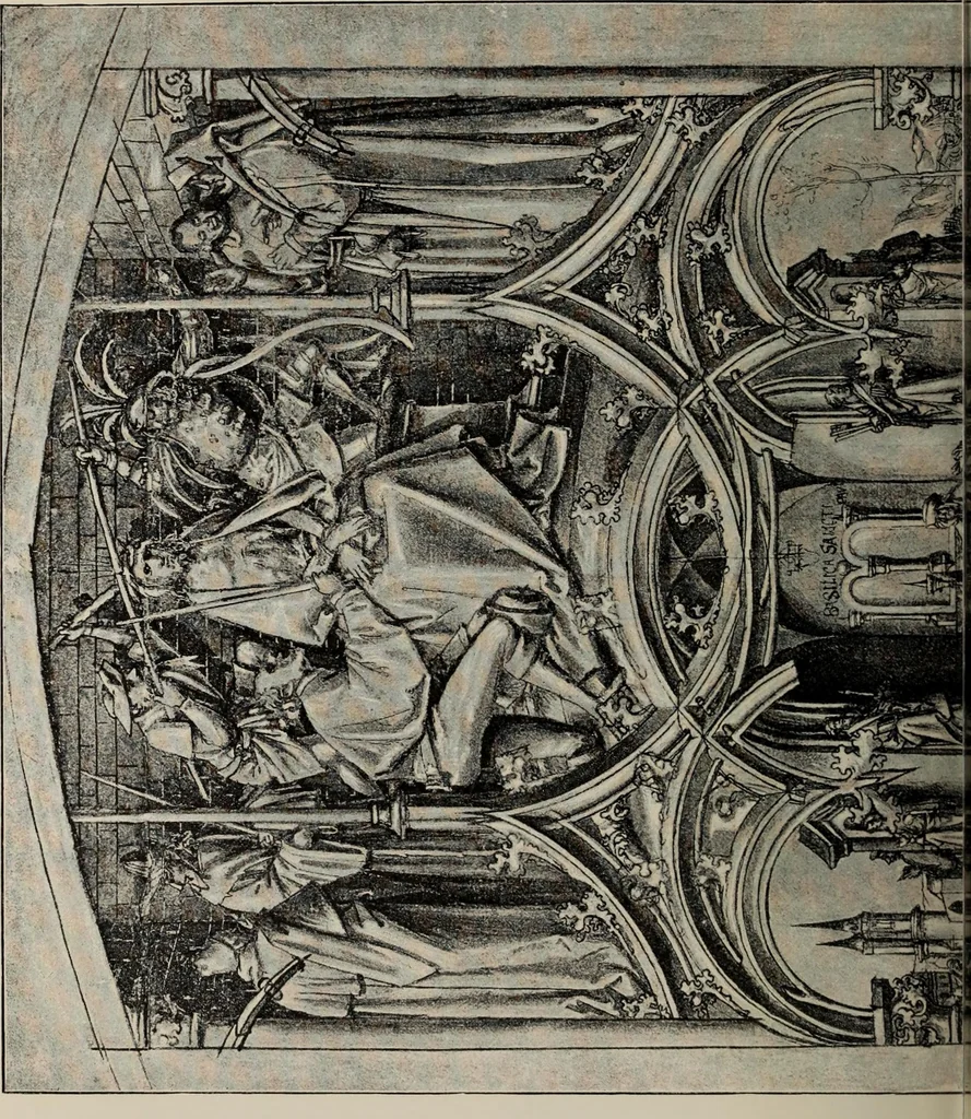 An illustration from Geschichte der deutschen Malerei, 1889, leaf 364