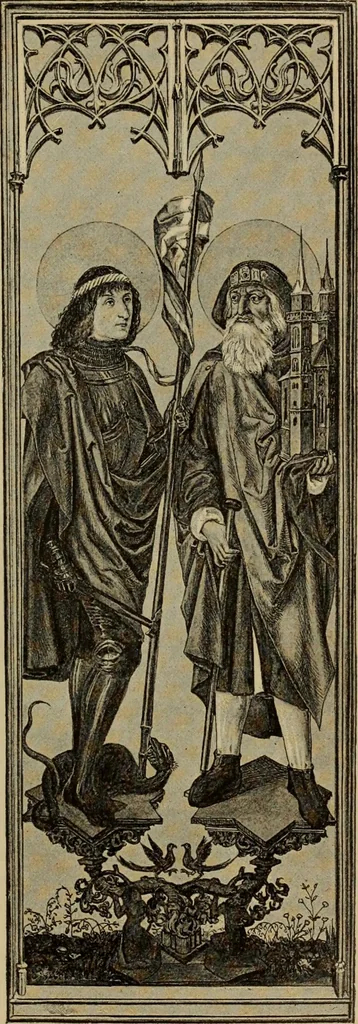 An illustration from Geschichte der deutschen Malerei, 1889, leaf 387