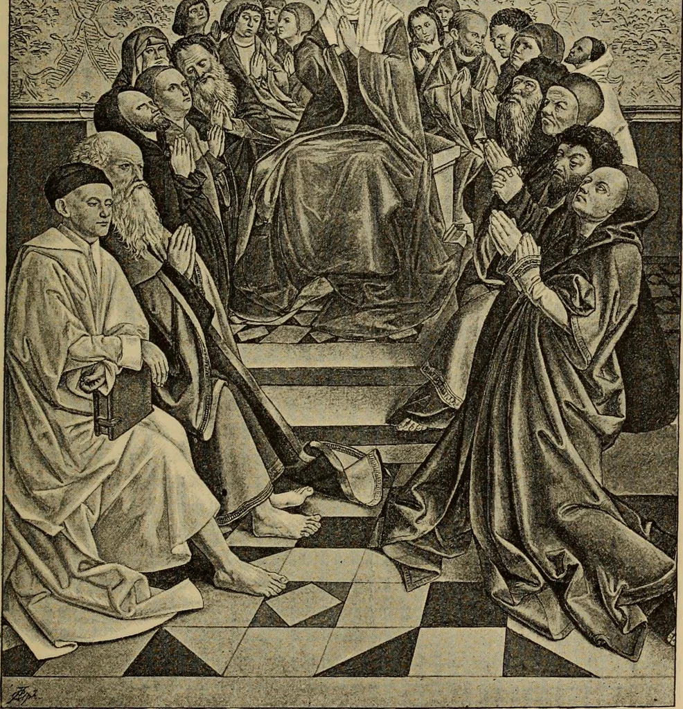 An illustration from Geschichte der deutschen Malerei, 1889, leaf 399