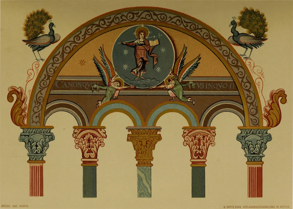 An illustration from Geschichte der deutschen Malerei, 1889, leaf 40