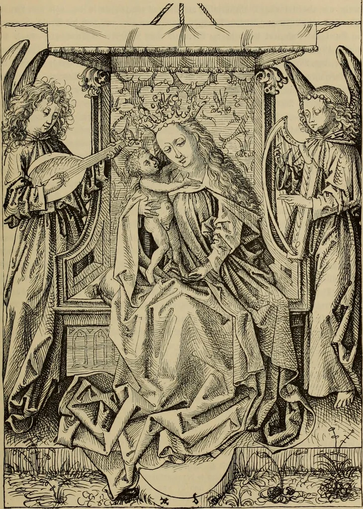 An illustration from Geschichte der deutschen Malerei, 1889, leaf 425
