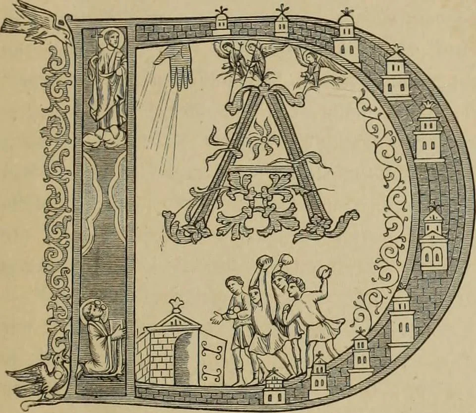 An illustration from Geschichte der deutschen Malerei, 1889, leaf 43