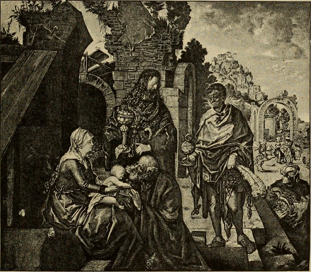An illustration from Geschichte der deutschen Malerei, 1889, leaf 439