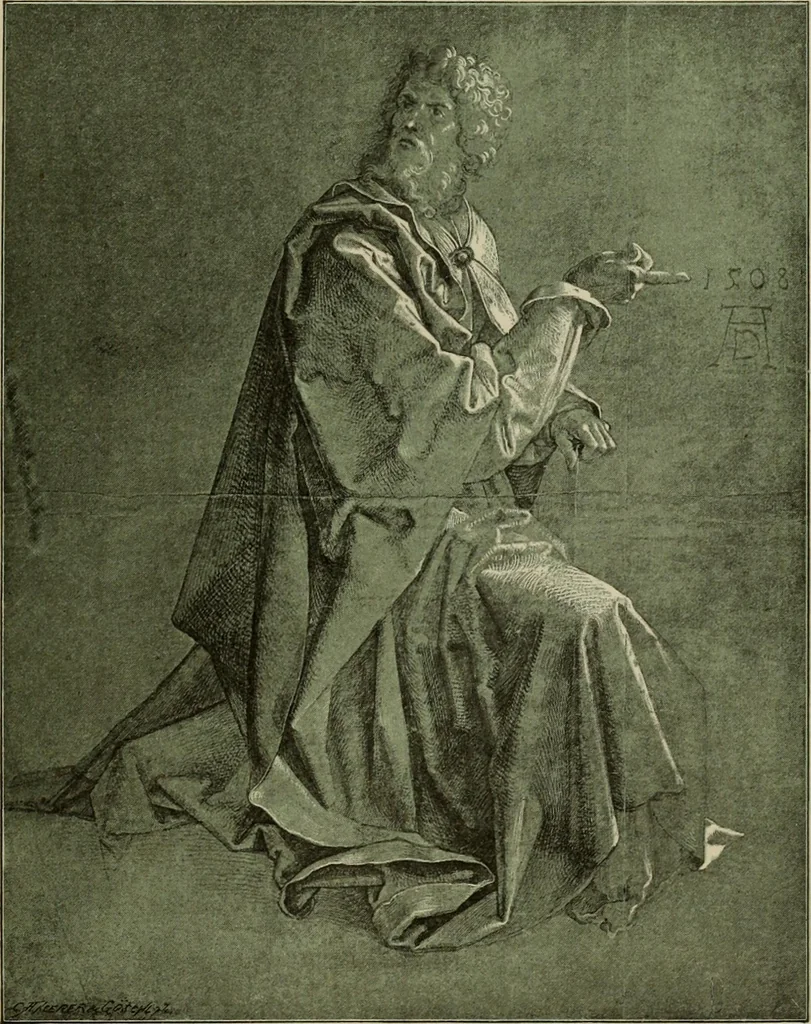 An illustration from Geschichte der deutschen Malerei, 1889, leaf 447