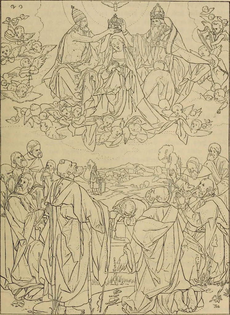An illustration from Geschichte der deutschen Malerei, 1889, leaf 451