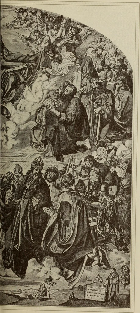 An illustration from Geschichte der deutschen Malerei, 1889, leaf 455