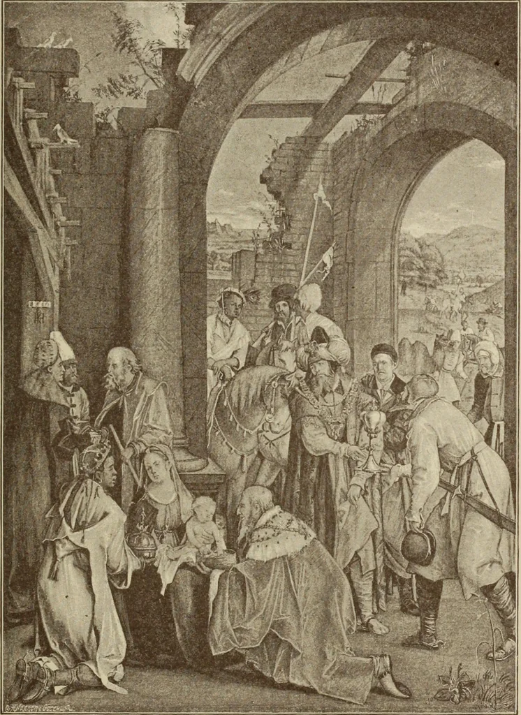 An illustration from Geschichte der deutschen Malerei, 1889, leaf 483