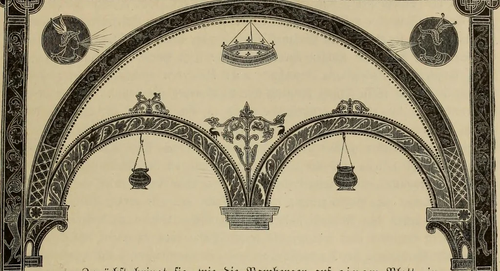 An illustration from Geschichte der deutschen Malerei, 1889, leaf 51