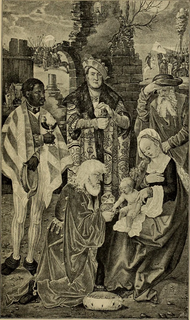 An illustration from Geschichte der deutschen Malerei, 1889, leaf 521