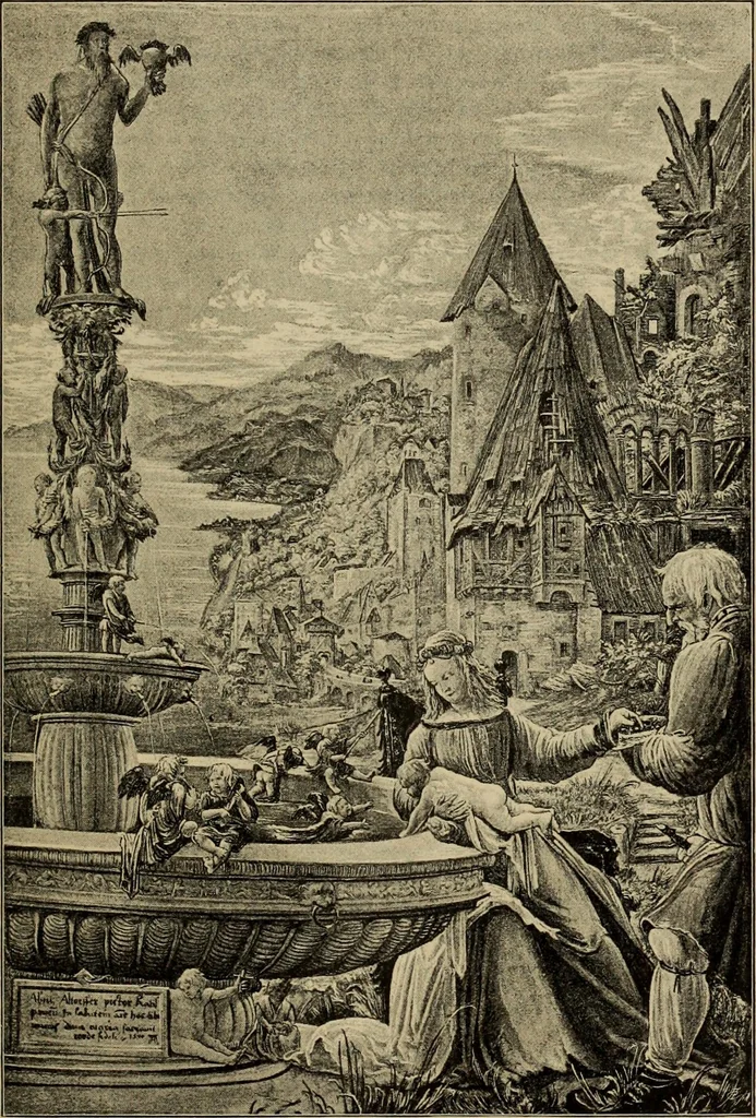 An illustration from Geschichte der deutschen Malerei, 1889, leaf 535