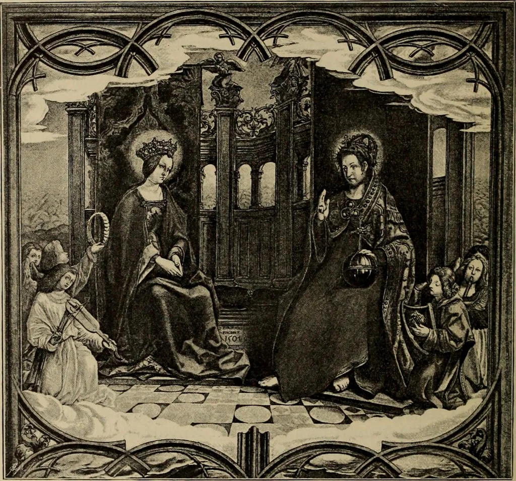 An illustration from Geschichte der deutschen Malerei, 1889, leaf 546