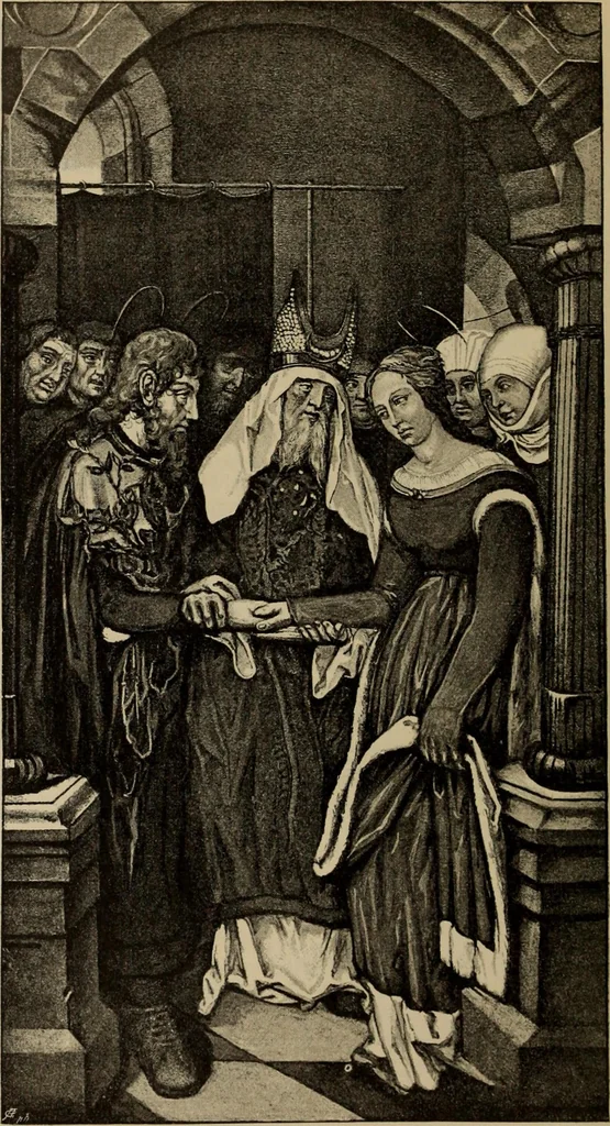 An illustration from Geschichte der deutschen Malerei, 1889, leaf 614