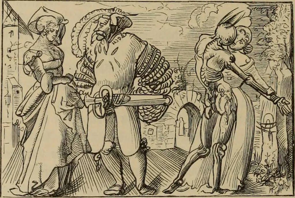 An illustration from Geschichte der deutschen Malerei, 1889, leaf 618
