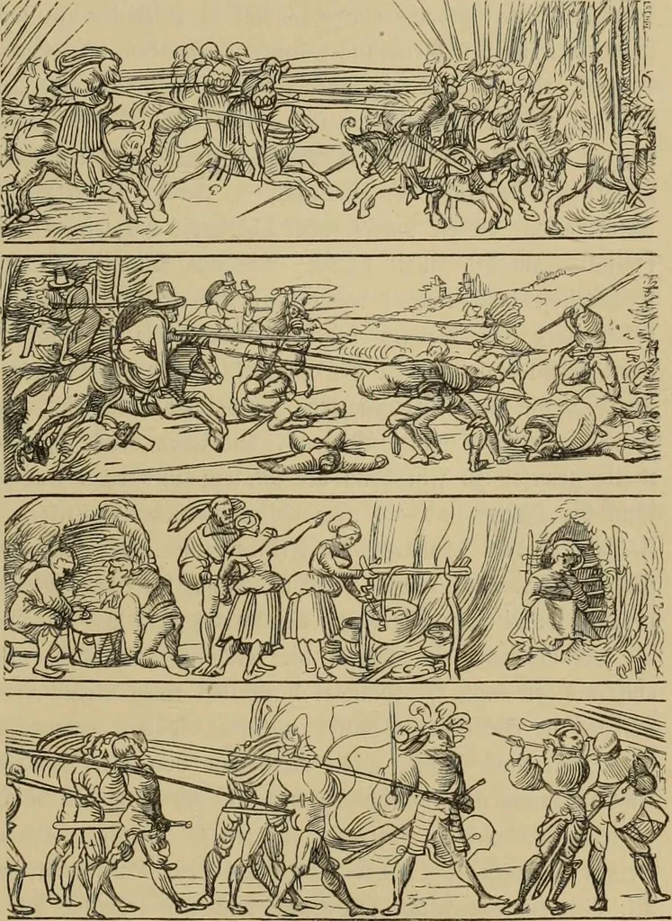 An illustration from Geschichte der deutschen Malerei, 1889, leaf 619