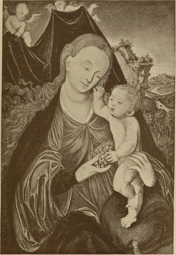An illustration from Geschichte der deutschen Malerei, 1889, leaf 633