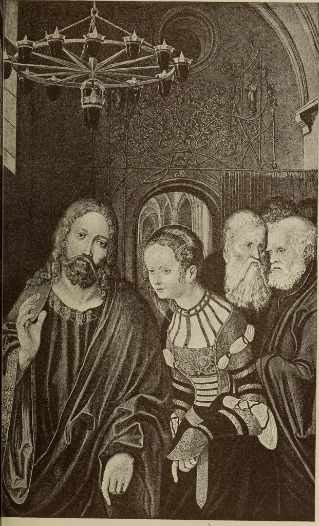 An illustration from Geschichte der deutschen Malerei, 1889, leaf 645