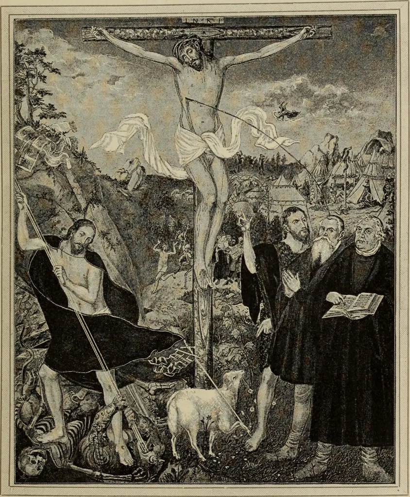 An illustration from Geschichte der deutschen Malerei, 1889, leaf 649
