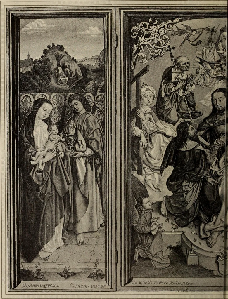 An illustration from Geschichte der deutschen Malerei, 1889, leaf 670