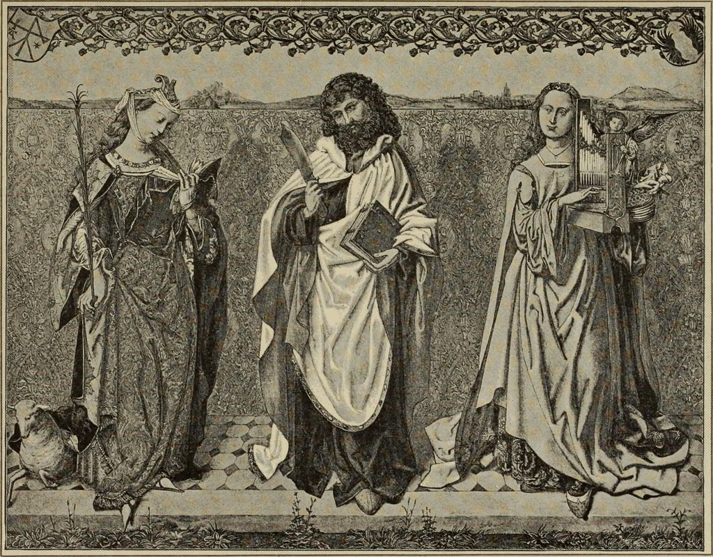 An illustration from Geschichte der deutschen Malerei, 1889, leaf 675