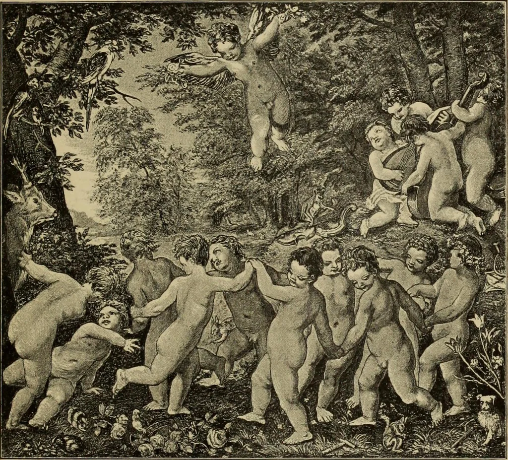 An illustration from Geschichte der deutschen Malerei, 1889, leaf 711