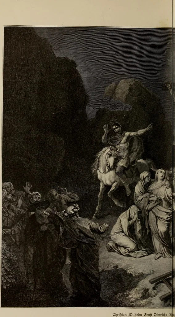 An illustration from Geschichte der deutschen Malerei, 1889, leaf 740
