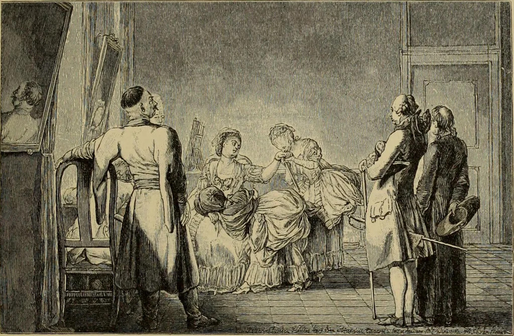 An illustration from Geschichte der deutschen Malerei, 1889, leaf 761