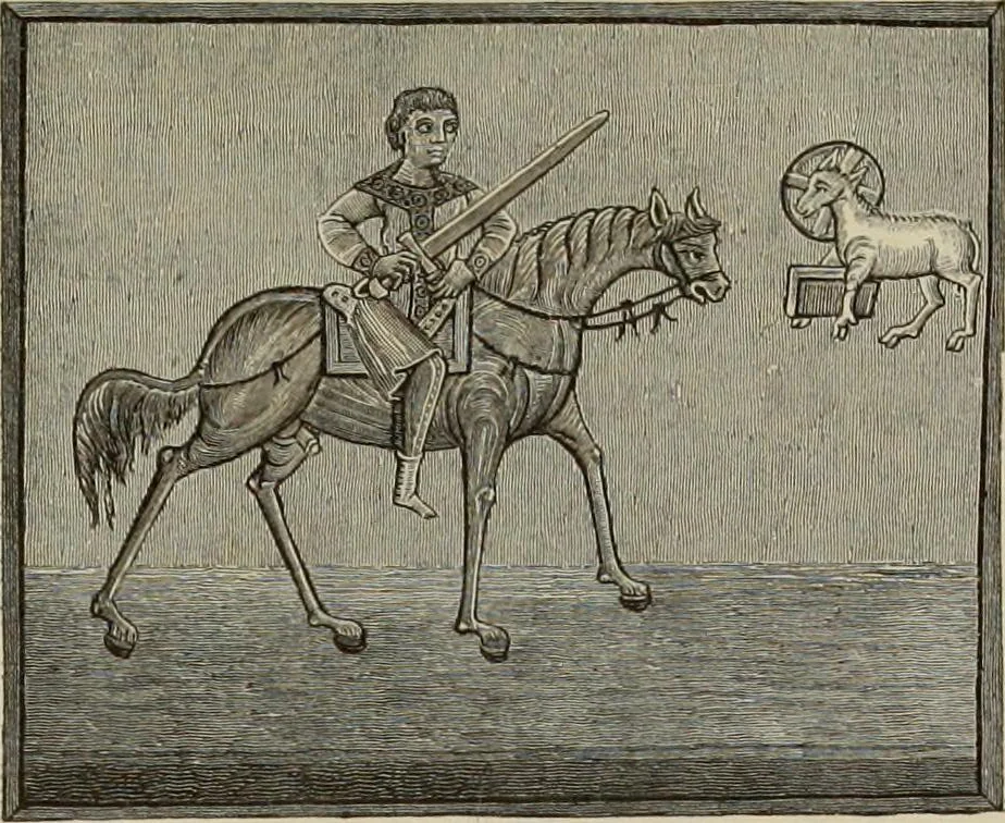 An illustration from Geschichte der deutschen Malerei, 1889, leaf 99