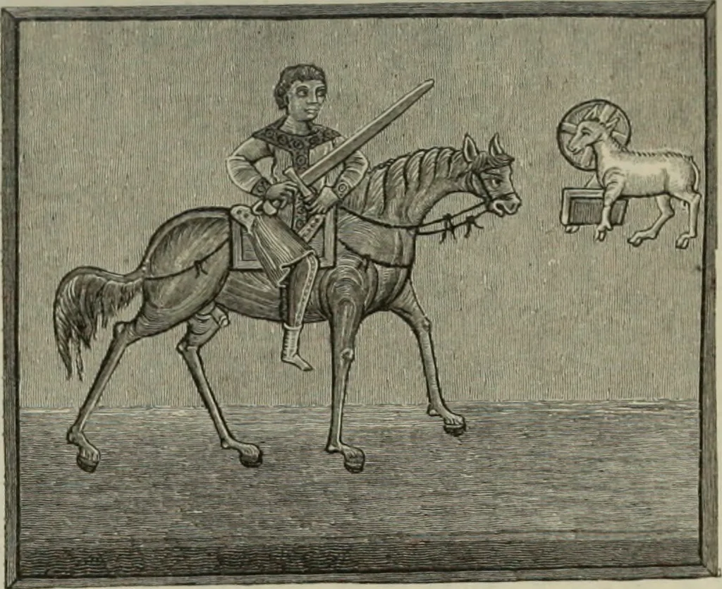 An illustration from Geschichte der deutschen Malerei, 1890, leaf 102
