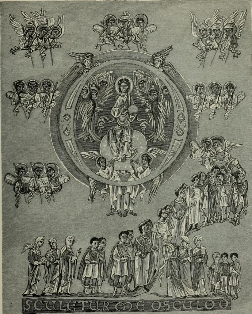 An illustration from Geschichte der deutschen Malerei, 1890, leaf 110