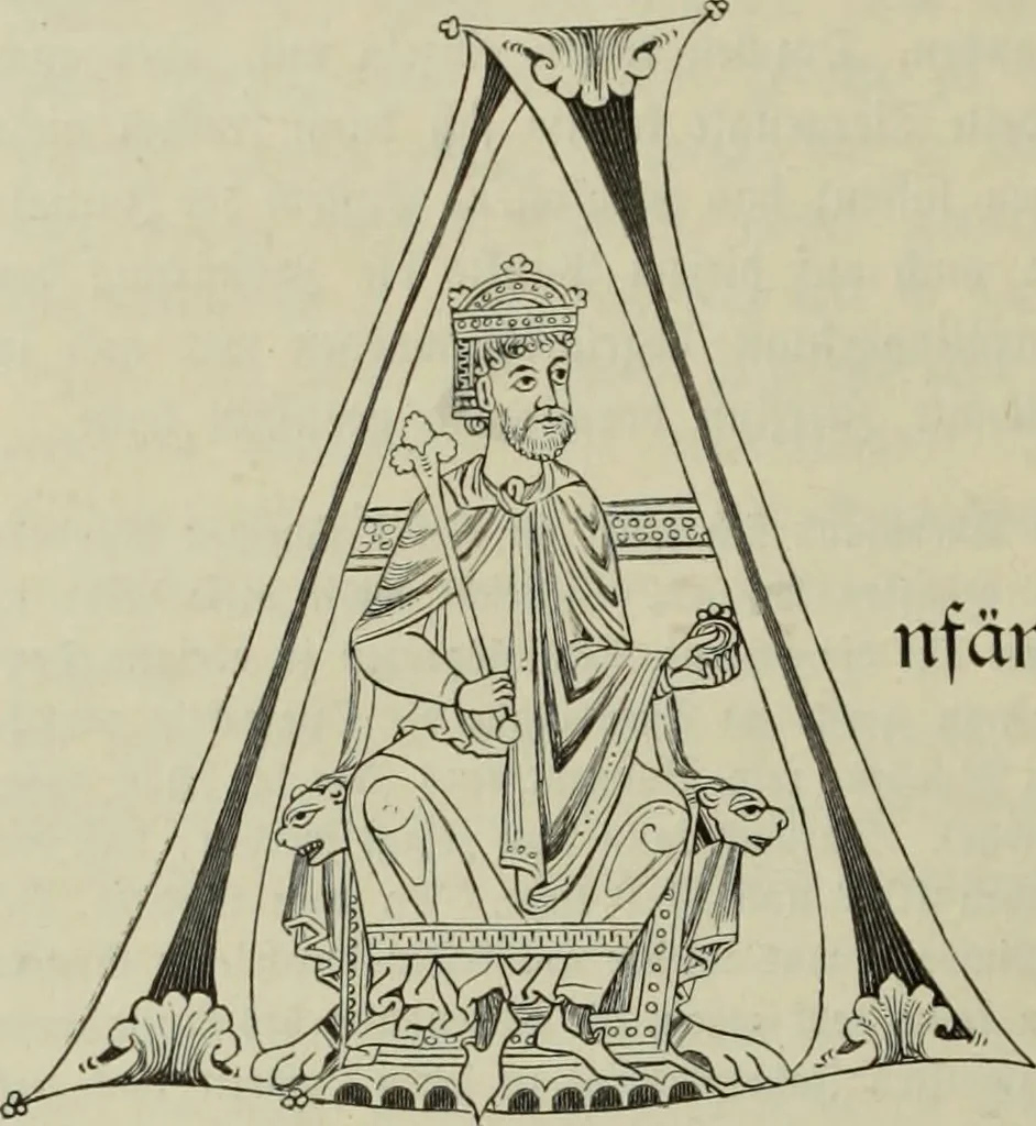 An illustration from Geschichte der deutschen Malerei, 1890, leaf 135