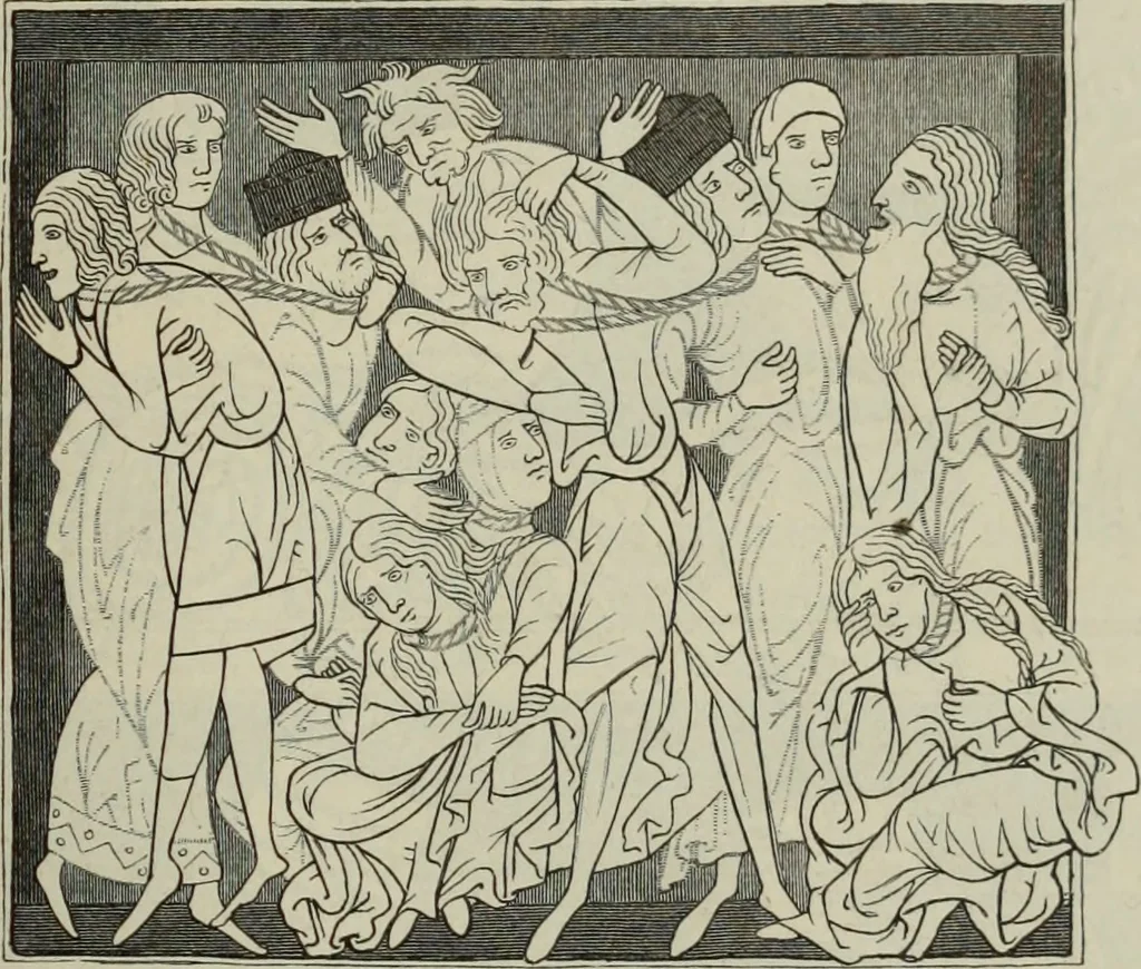 An illustration from Geschichte der deutschen Malerei, 1890, leaf 144