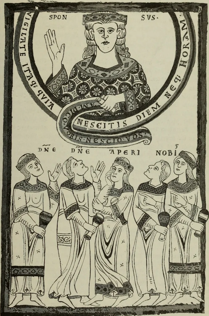 An illustration from Geschichte der deutschen Malerei, 1890, leaf 150