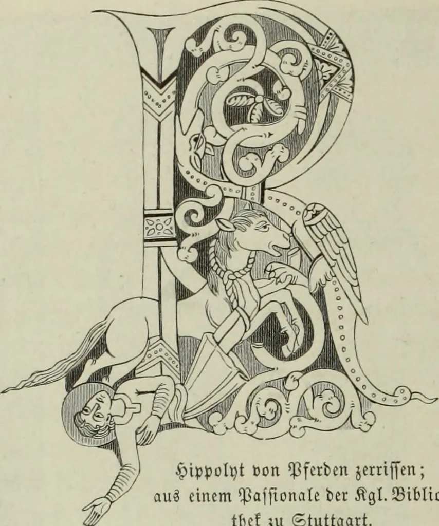 An illustration from Geschichte der deutschen Malerei, 1890, leaf 153