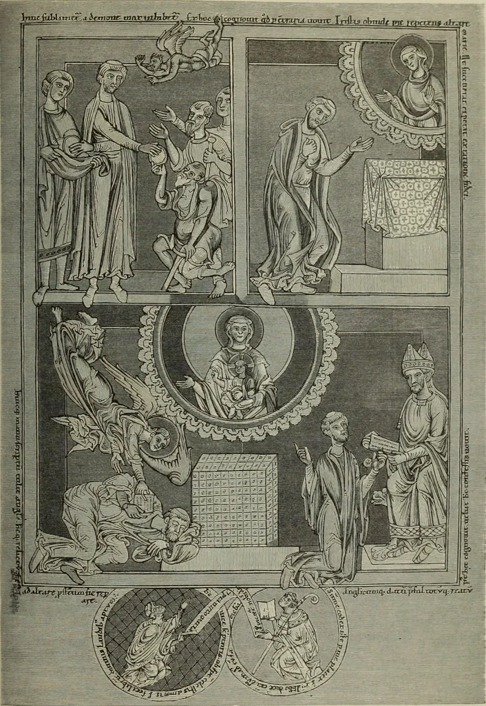 An illustration from Geschichte der deutschen Malerei, 1890, leaf 156