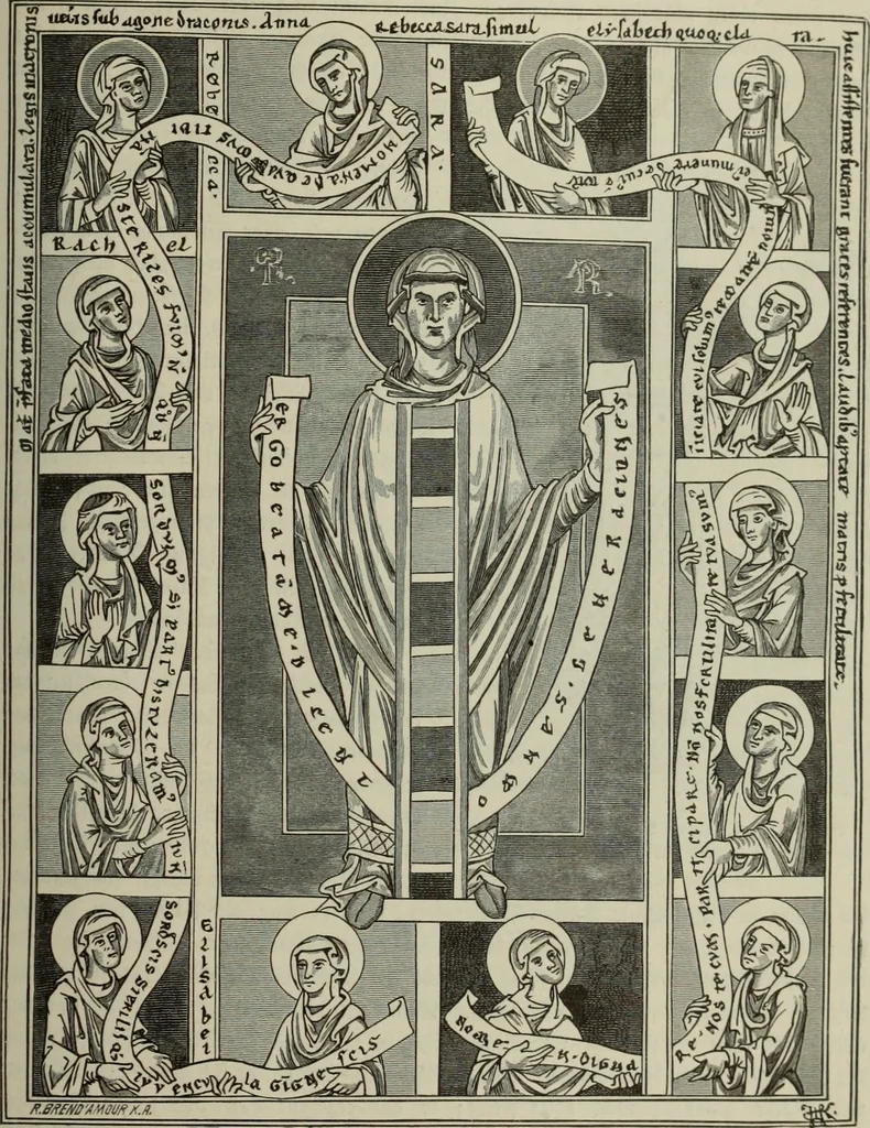 An illustration from Geschichte der deutschen Malerei, 1890, leaf 158