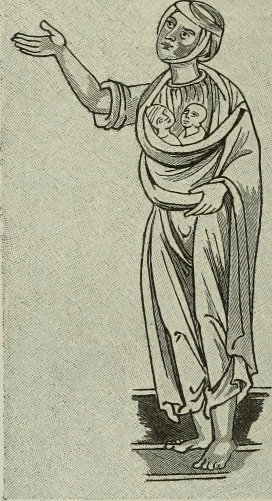 An illustration from Geschichte der deutschen Malerei, 1890, leaf 159