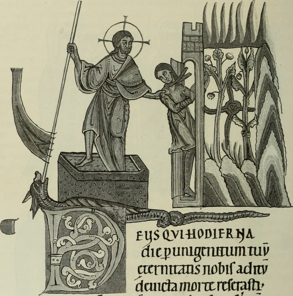 An illustration from Geschichte der deutschen Malerei, 1890, leaf 163