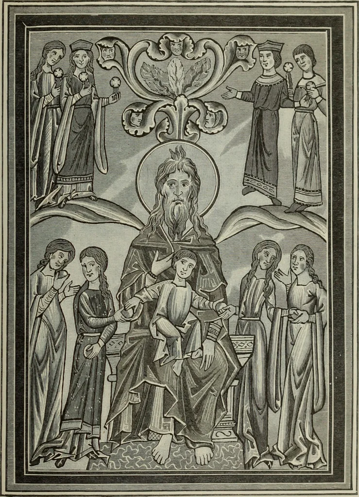 An illustration from Geschichte der deutschen Malerei, 1890, leaf 170
